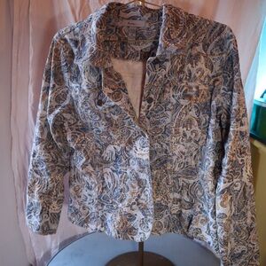 Pendleton Blue and Cream Paisley Jacket